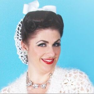 White NEW Pinup Retro rockabilly Vintage Hair Snoods White